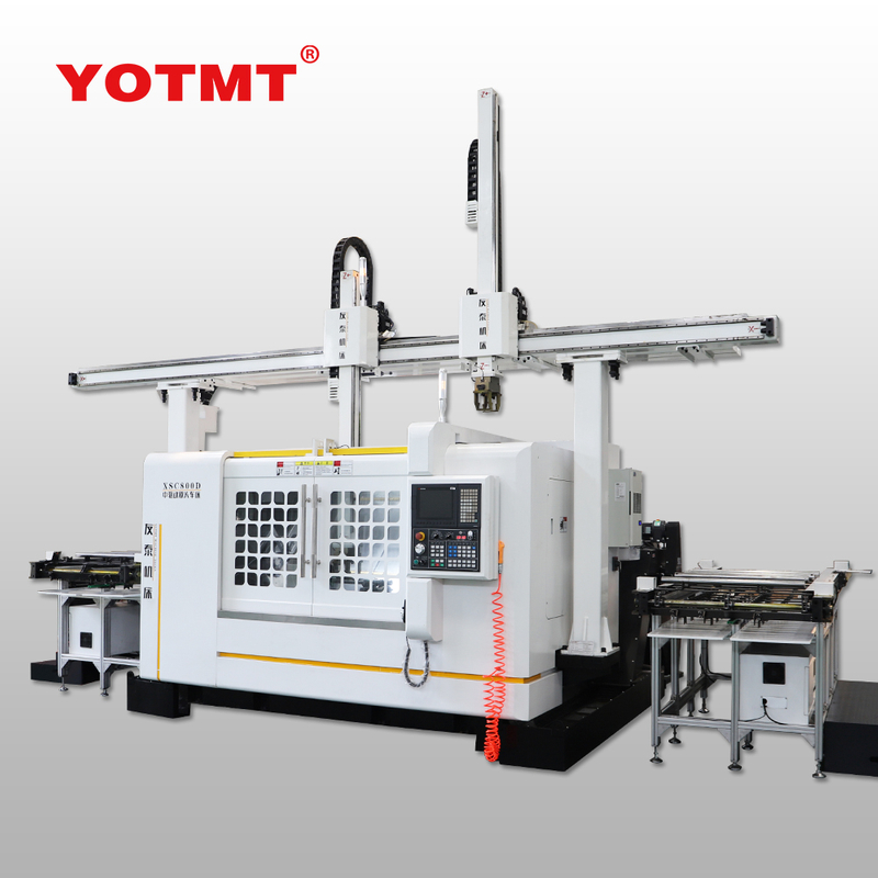 Torno CNC de torreta de doble extremo CNC de TORNO de torneado de METAL XSC800 con conducción central