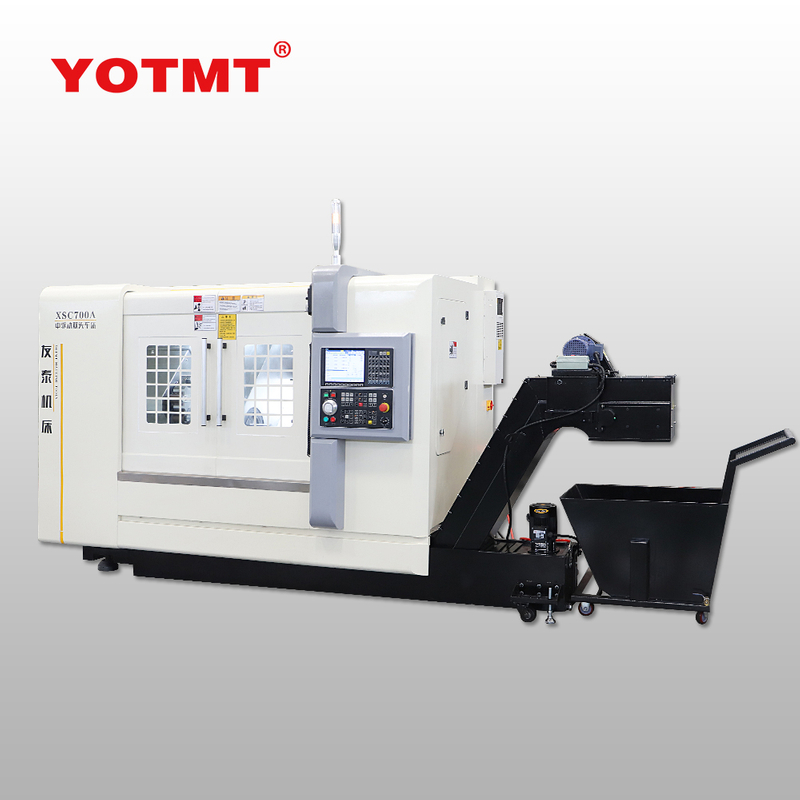 YOTMT ALTA CALIDAD XSC700 Cnc Torno CNC de torreta de doble extremo con eje de metal CON ISO9001