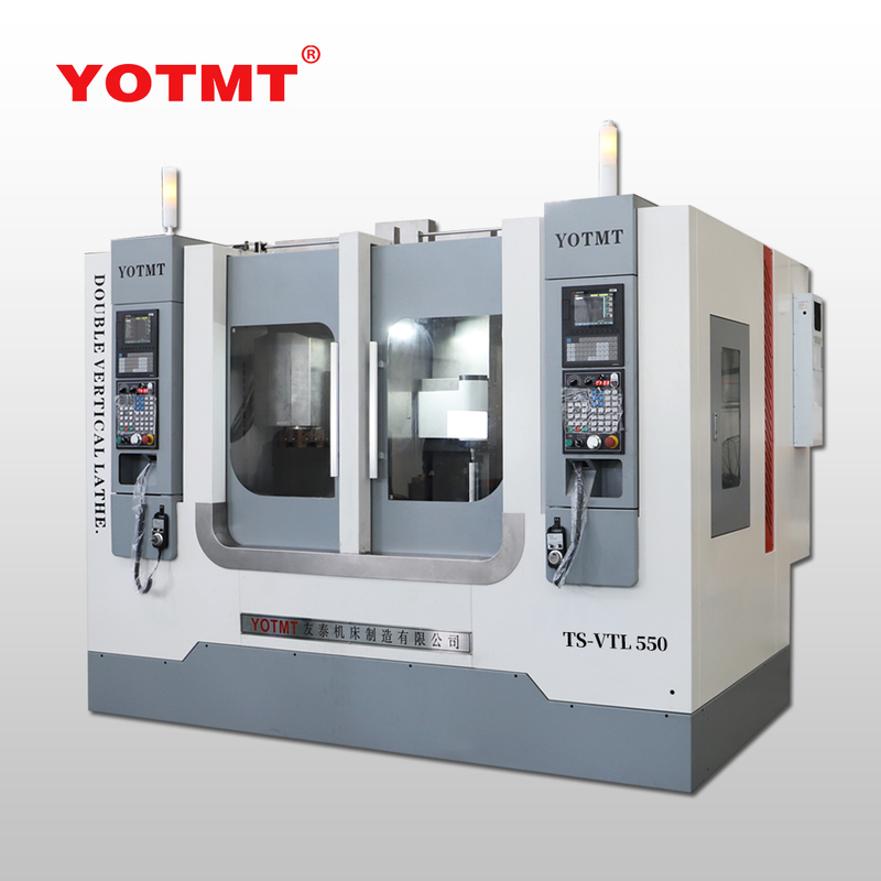 Torno CNC paralelo vertical del torno del husillo de los gemelos TS-VTL550